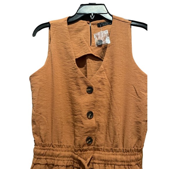 Anthropologie ‘A Final Touch’ Sienna colored Jumpsuit Sz Medium NWT - Picture 2 of 8